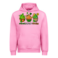 Fuchsia Pink sweet st patricks day cupcake Urban Hoodie - AdoDesignShop