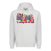 Dove Grey This Mama Is Chilling With Her Peeps Premium Hoodie - CowhideDigitalArt