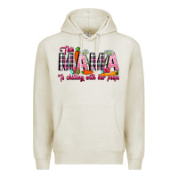 Oatmeal Heather This Mama Is Chilling With Her Peeps Premium Hoodie - CowhideDigitalArt