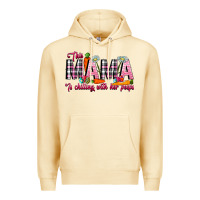 Pina Colada This Mama Is Chilling With Her Peeps Premium Hoodie - CowhideDigitalArt