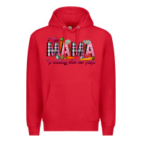 Red This Mama Is Chilling With Her Peeps Premium Hoodie - CowhideDigitalArt