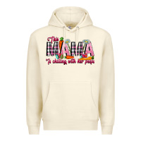 Sandshell This Mama Is Chilling With Her Peeps Premium Hoodie - CowhideDigitalArt