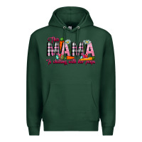 Sports Green This Mama Is Chilling With Her Peeps Premium Hoodie - CowhideDigitalArt