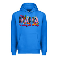 True Royal This Mama Is Chilling With Her Peeps Premium Hoodie - CowhideDigitalArt