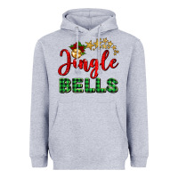 Heather Grey christmas jingle bells Heavyweight Hoodie - BarkalooDesign