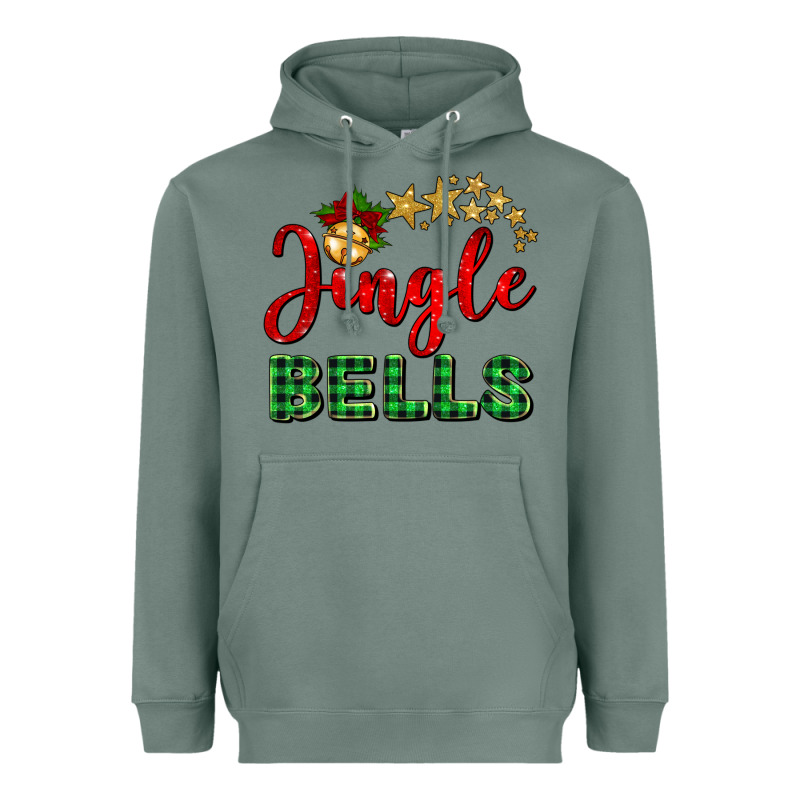 Christmas Jingle Bells Heavyweight Hoodie by BarkalooDesign | Teevron
