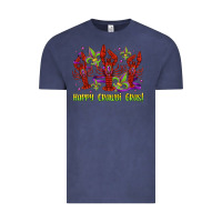 Vintage Denim happy crawdi gras mardi gras carnival Vintage Tee - Jasminsmagicworld