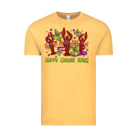 Vintage Mustard happy crawdi gras mardi gras carnival Vintage Tee - Jasminsmagicworld