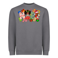 Storm Noel Afro Girl Baby Heavyweight Sweatshirt - CowhideDigitalArt