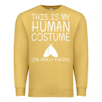 Antique Gold moth easy halloween human costume insect owlet diy gift t shirt Premium Sweatshirt - trangStudio