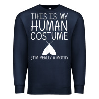 Navy moth easy halloween human costume insect owlet diy gift t shirt Premium Sweatshirt - trangStudio
