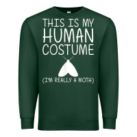 Sports Green moth easy halloween human costume insect owlet diy gift t shirt Premium Sweatshirt - trangStudio