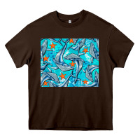 Chocolate Brown humpback whale mousepad Heavy Core Tee - BarkalooDesign
