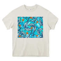 Cream humpback whale mousepad Heavy Core Tee - BarkalooDesign