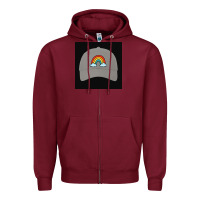 Burgundy capt america Zipper Hoodie - Rosma