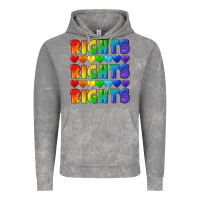Rights Rights Rights Pride Vintage Hoodie | Teevron