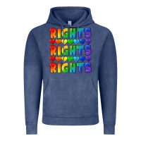 Vintage Denim Rights rights rights pride Vintage Hoodie - CowGirlArtShop