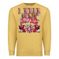 Antique Gold i wear pink for my mom Premium Sweatshirt - BarkalooDesign