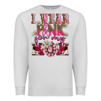 Dove Grey i wear pink for my mom Premium Sweatshirt - BarkalooDesign