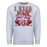 Heather Grey i wear pink for my mom Premium Sweatshirt - BarkalooDesign