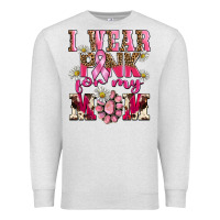 Oatmeal Heather i wear pink for my mom Premium Sweatshirt - BarkalooDesign