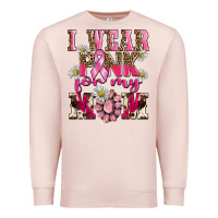 Pale Pink i wear pink for my mom Premium Sweatshirt - BarkalooDesign