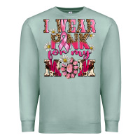 Seafoam i wear pink for my mom Premium Sweatshirt - BarkalooDesign