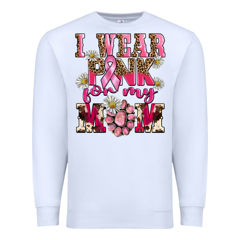 I Wear Pink For My Mom Premium Sweatshirt by BarkalooDesign | Teevron