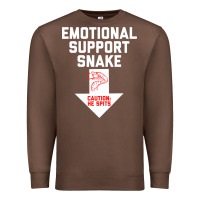 Chestnut Mens Crude Humor Inappropriate Emotional Support Snake Halloween Premium Sweatshirt - trangStudio