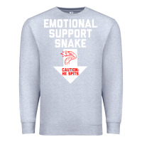 Heather Grey Mens Crude Humor Inappropriate Emotional Support Snake Halloween Premium Sweatshirt - trangStudio
