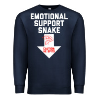 Mens Crude Humor Inappropriate Emotional Support Snake Halloween Premium Sweatshirt | Teevron