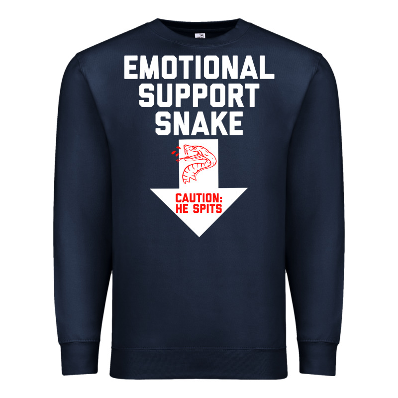 Mens Crude Humor Inappropriate Emotional Support Snake Halloween Premium Sweatshirt by trangStudio | Teevron