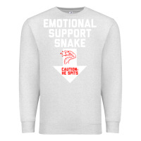 Oatmeal Heather Mens Crude Humor Inappropriate Emotional Support Snake Halloween Premium Sweatshirt - trangStudio