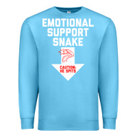 Ocean Blue Mens Crude Humor Inappropriate Emotional Support Snake Halloween Premium Sweatshirt - trangStudio