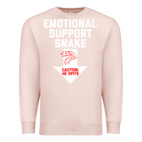 Pale Pink Mens Crude Humor Inappropriate Emotional Support Snake Halloween Premium Sweatshirt - trangStudio