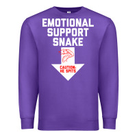 Purple Mens Crude Humor Inappropriate Emotional Support Snake Halloween Premium Sweatshirt - trangStudio