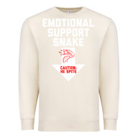 Sandshell Mens Crude Humor Inappropriate Emotional Support Snake Halloween Premium Sweatshirt - trangStudio