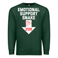 Sports Green Mens Crude Humor Inappropriate Emotional Support Snake Halloween Premium Sweatshirt - trangStudio