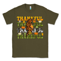 Army Green Thankful Thankful Thankful Classic Tee - NancyCooperArtShop