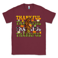 Burgundy Thankful Thankful Thankful Classic Tee - NancyCooperArtShop