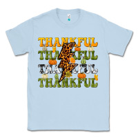 Dusty Blue Thankful Thankful Thankful Classic Tee - NancyCooperArtShop