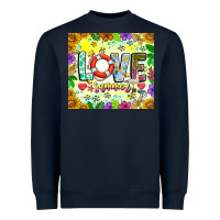 Navy Love Summer Heavyweight Sweatshirt - CowhideDigitalArt