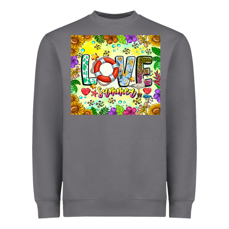 Love Summer Heavyweight Sweatshirt by CowhideDigitalArt | Teevron