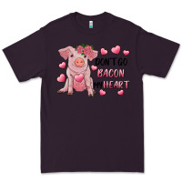 Plum Valentine's Day Don't Go Bacon My Heart Premium Tee - RanaPortraitStore