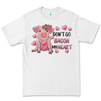 White Valentine's Day Don't Go Bacon My Heart Premium Tee - RanaPortraitStore