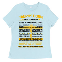 Baby Blue TAURUS FACTS Ladies Tee - Bettercallsaul