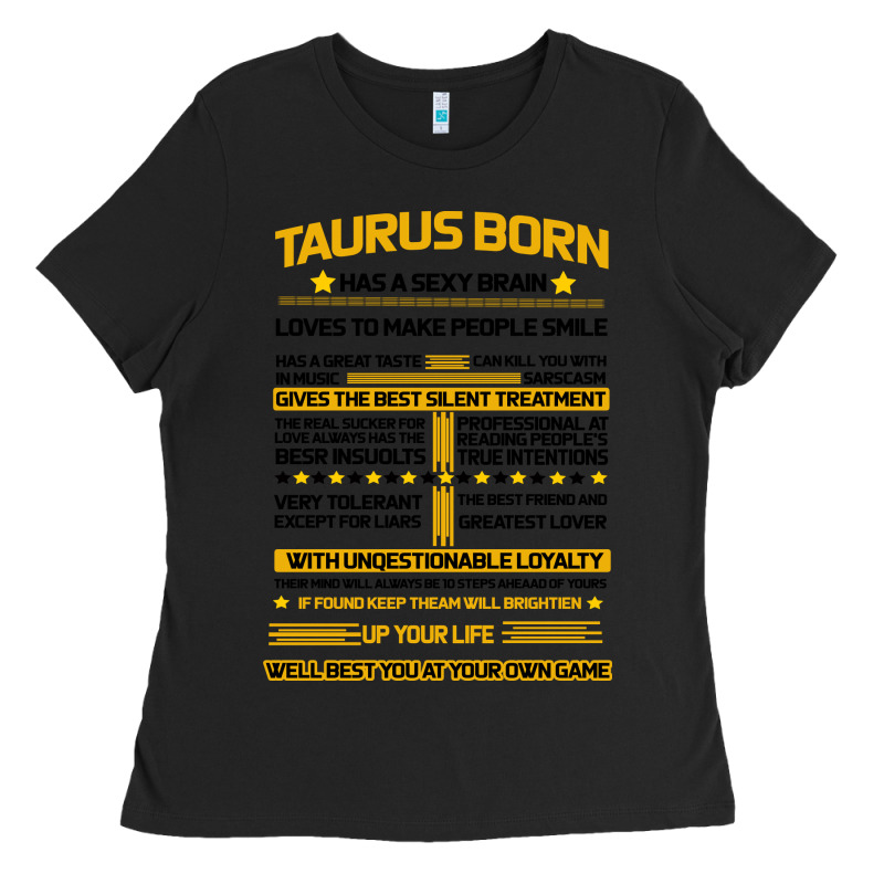 Taurus Facts Ladies Tee by Bettercallsaul | Teevron
