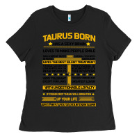 Black TAURUS FACTS Ladies Tee - Bettercallsaul
