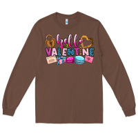 Chestnut hello valentine Long Sleeve Tee - OliviaCreatesArt