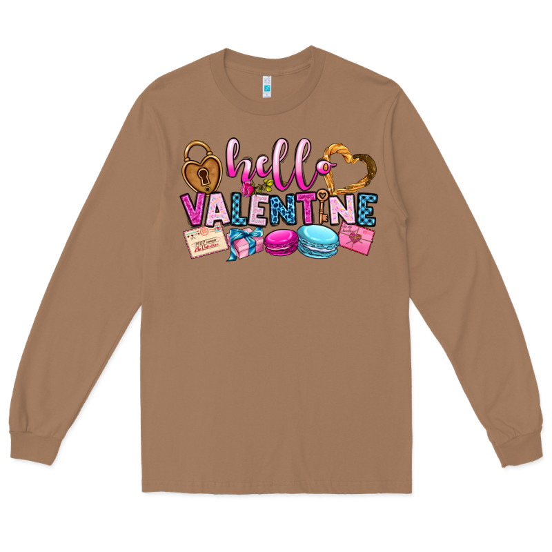 Hello Valentine Long Sleeve Tee by OliviaCreatesArt | Teevron